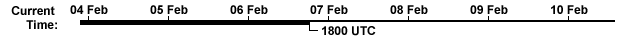 The current time is 18 UTC on 06 February 2003