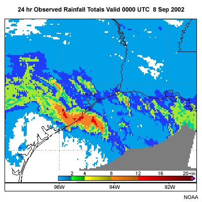 stage 4 rainfall totals for TS Fay