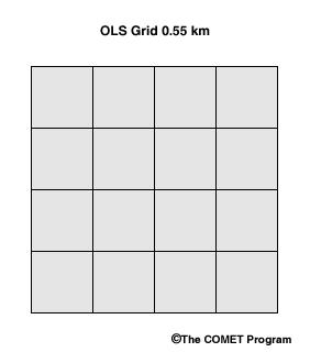 0.55-km grid drawing