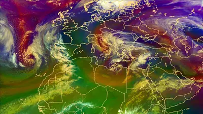 Thumbnail of the current imagery for the Europe. Link goes to Europe & Africa domain.