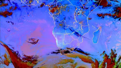 Thumbnail of the current imagery for the Southern Africa. Link goes to Europe & Africa domain.