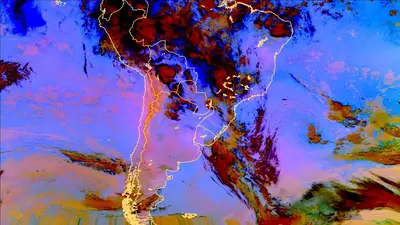 Thumbnail of the current imagery for the South America. Link goes to South America domain.