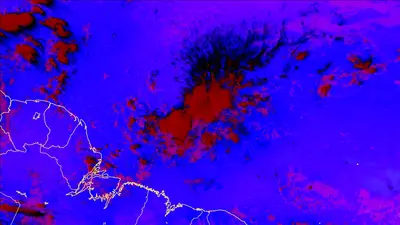Thumbnail of the current imagery for the Northeast South America. Link goes to South America domain.