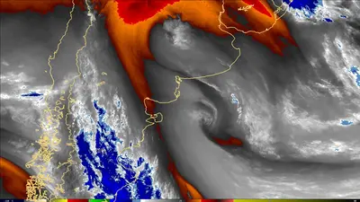 Thumbnail of the current imagery for the Southern South America. Link goes to South America domain.